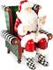 Santa Claus Statue, Christmas Santa Decor For Mantel, Wish List