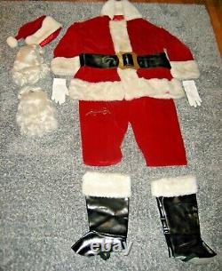 Santa Claus Suit Professional Premium Quality Velvet Deep Red Complete & Ready