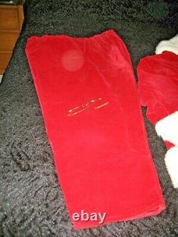 Santa Claus Suit Professional Premium Quality Velvet Deep Red Complete & Ready