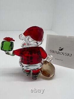 Santa Claus With Gift Bag Swarovski Crystal Figurine