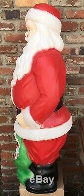 Santa Claus and his bag of Toys & Gifts 4 feet tall Blow Mold Yard Ornament