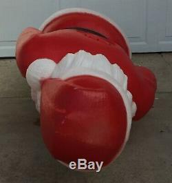 Santa Claus and his bag of Toys & Gifts 4 feet tall Blow Mold Yard Ornament