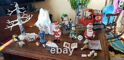 Santa Claus is Comin' Coming to Town Figures Christmas Figure Lot of 46 pieces