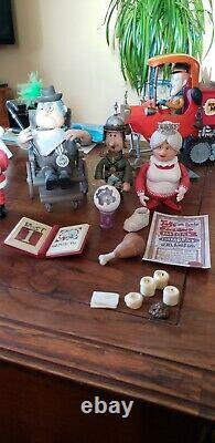 Santa Claus is Comin' Coming to Town Figures Christmas Figure Lot of 46 pieces