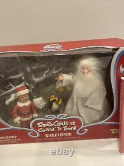 Santa Claus is Comin to Town WINTER'S REFORM Figure Topper Kringle Snowscape New