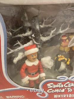 Santa Claus is Comin to Town WINTER'S REFORM Figure Topper Kringle Snowscape New