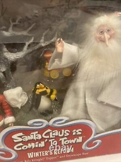 Santa Claus is Comin to Town WINTER'S REFORM Figure Topper Kringle Snowscape New