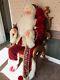 Santa Claus, Life Size Manequin With Decorative Chair