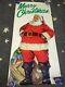 Santa Claus Vintage Store Poster Large Size Advertising 1950's Era