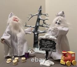 Santa Clause Is Coming To Town 2004 Memory Lane Winter/winter Warlock Figure Lot