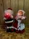 Santa & Mrs Claus Telco Motion-ettes Animated Figures Vintage 24