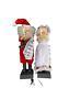 Santa Mrs Claus With List Mechanical Electric Christmas Figure Motionette 24