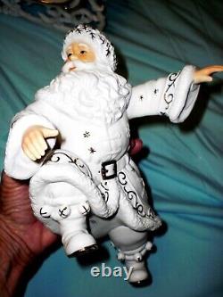 Santa & Sleigh & Reindeer Grandeur Noel Porcelain 2000 Collector' Edition Iob