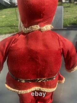 Santa Very Old Vintage Unusual Small Size 18T Santa Claus w Satin Outfit