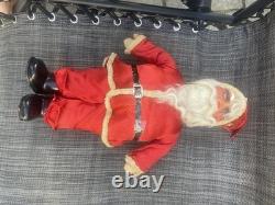 Santa Very Old Vintage Unusual Small Size 18T Santa Claus w Satin Outfit