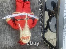 Santa Very Old Vintage Unusual Small Size 18T Santa Claus w Satin Outfit