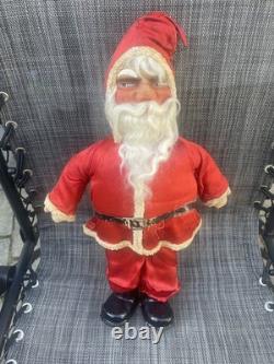 Santa Very Old Vintage Unusual Small Size 18T Santa Claus w Satin Outfit