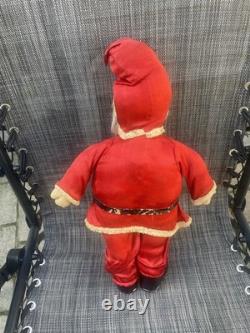 Santa Very Old Vintage Unusual Small Size 18T Santa Claus w Satin Outfit