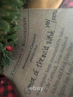 Santa of the Wild West By The Renaissance Company 148/1000 with COA