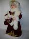 Santa's Best Rare 27 Large Mrs Santa Claus Animated Figure, Motion, Fur Trims