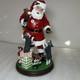 Santa's Mini Schnauzers The Danbury Mint Mbi Santa Claus Dog Sculpture Christmas