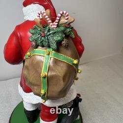 Santa's Mini Schnauzers the Danbury Mint MBI Santa Claus Dog Sculpture Christmas