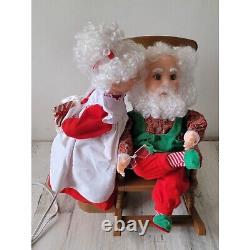 Santa's best Animated kiss Mrs Claus figure motionette Xmas