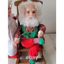 Santa's best Animated kiss Mrs Claus figure motionette Xmas