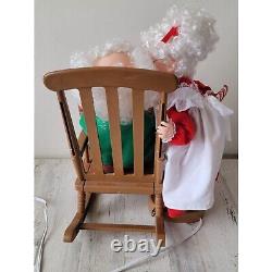 Santa's best Animated kiss Mrs Claus figure motionette Xmas