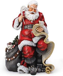 Santa with List Figurine