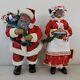 Set 2 Clothtique Possible Dreams African American Santa And Mrs. Claus Figures