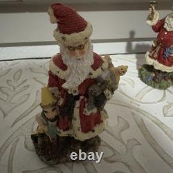 Set of 15 International Santa Figurines Christmas Decor Collection