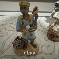 Set of 15 International Santa Figurines Christmas Decor Collection