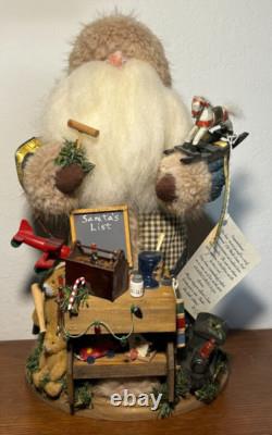 Sha Smith 1998 Old World Santa Signed & Numbered 5524 Toy Maker Workshop Quilted