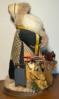 Sha Smith 1998 Old World Santa Signed & Numbered 5524 Toy Maker Workshop Quilted