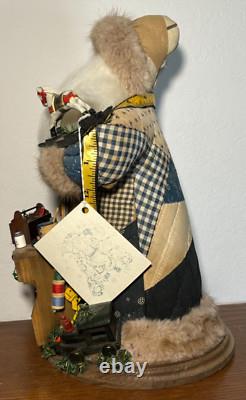 Sha Smith 1998 Old World Santa Signed & Numbered 5524 Toy Maker Workshop Quilted