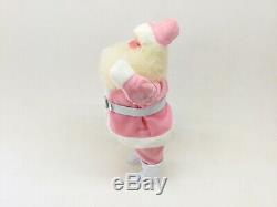 Shabby VTG 14 Harold Gale Happy Rosy Red Lips Santa Claus Pink Velvet Suit READ