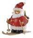Smoker Figure Smoker Man Small Santa Claus On Skis (wxh) 16x15cm New