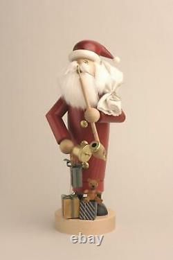 Smoker Santa Claus with Gifts 12x10x25cm NEW Smoking Smoke