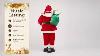Solight 150cm Animated Singing Dancing Santa Claus Figurine Rocking Christmas Decoration Display