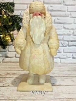 Soviet antique santa claus est. 1963, collectible christmas figure, USSR RARE