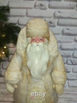 Soviet antique santa claus est. 1963, collectible christmas figure, USSR RARE