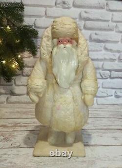 Soviet antique santa claus est. 1963, collectible christmas figure, USSR RARE