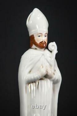 St Nicholas Porcelain Statue Antique Saint Figure Santa Claus Figurine 8.3