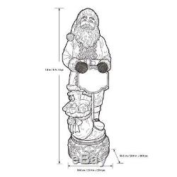 Standing Christmas Santa Claus 6ft Large Tall Figure Traditional Statue Decor
