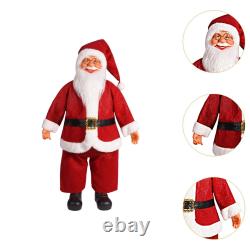 Standing Santa Claus Doll Standing Santa Figure Christmas Figurine 24 Desktop