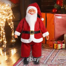 Standing Santa Claus Doll Standing Santa Figure Christmas Figurine 24 Desktop