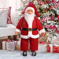 Standing Santa Claus Doll Standing Santa Figure Christmas Figurine 24 Desktop