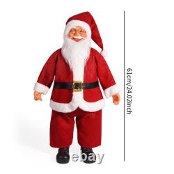 Standing Santa Claus Doll Standing Santa Figure Christmas Figurine 24 Desktop