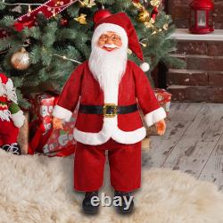 Standing Santa Claus Doll Standing Santa Figure Christmas Figurine 24 Desktop